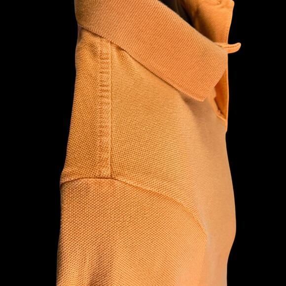 Polo Ralph Lauren Orange Custom Slim Fit Mesh Shirt SM Embroidered Triple-Pony - Picture 9 of 13